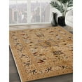 thumbnail image 3 of Ahgly Company Machine Washable Indoor Round Industrial Modern Brown Sand Brown Area Rugs, 3' Round, 3 of 7