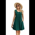 thumbnail image 3 of Vestido de Tirantes Holgado Verde Oscuro S, 3 of 10