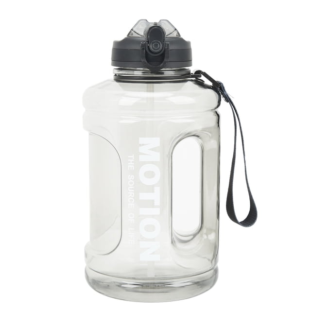 Gran Capacidad De 1500 Ml Marcado En Escala De Botellas De Agua Deportiva Con Taza De Paja Para Almacenamiento De Agua De Fitness Al Aire