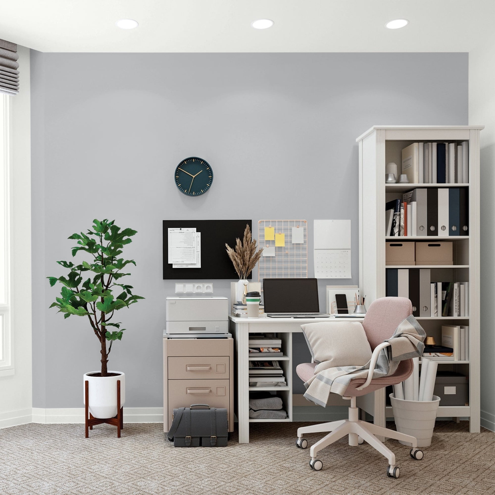 Glidden HEP Whirlwind / Gray, Flat Interior Paint with Primer, 1 Quart