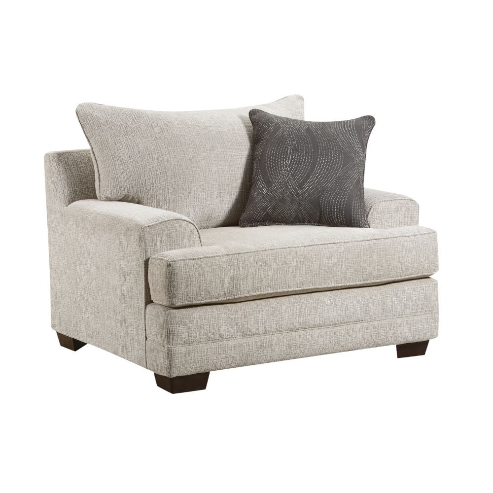 ACME Avedia Chair - - Beige/Gray Chenille
