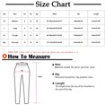 thumbnail image 3 of FRSASU Women's Fashionable and Comfortable Cotton Linen Pants Elastic Waist Plaid Wide Leg Capri Pants, 3 of 5