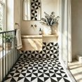 thumbnail image 5 of 10Pcs Triangle Geometric Self-Adhesive Floor Tiles,12x12 In Cover 10 Sq.Ft,Self-Adhesive DIY Vinyl Flooring,Removable,Waterproof & Anti-Slip,for Bathroom,Kitchen,Walls,Bedroom,Stairs,Home, 5 of 8