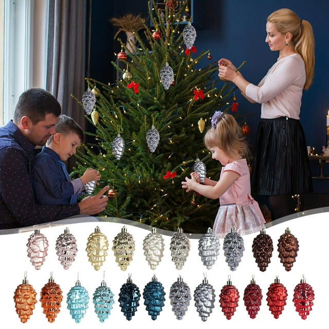 Xihbxyly Colgante para Árbol de Navidad, Bolas de Plástico de 9 Cm, Adornos Brillantes y Duraderos, Decoración Navideña para El Hogar, Ideal para Bodas, Compromisos y Fiestas. Juego de 8 Piezas.