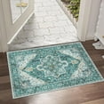 thumbnail image 6 of Washable Indoor Doormat, Non Slip Retro Floor Mat 20" x 32" Green Small Rug Quick Absorbent Entrance Rug Distressed Front Door Mat, Welcome Mats Entryway Rug Doormats for Kitchen Home Patio, 6 of 6