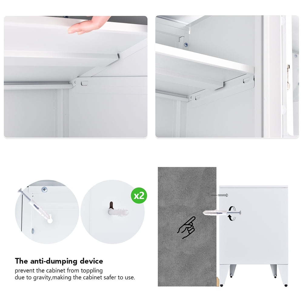Private Jungle Modern TV Stand for TVs up to 55", Console Storage Cabinet Shelf with 3 Glass Door-White Private Jungle Modern TV Stand for TVs up to 55", Console Storage Cabinet Shelf with 3 Glass Door-White