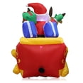 thumbnail image 2 of Estatuilla inflable de Papá Noel para jardín de Navidad, adorno de fiesta en casa para interiores, decoración de patio de césped, casa de Kits de decoración para fiestas  enchufe australiano Cateissary HA009026-04B, 2 of 6