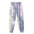 thumbnail image 4 of Arshiner Girls Tie Dye Outfits Sweatsuits Set Cute Pullover Hoodies Sweatshirts Jogger Sweatpants Outfit, 4 of 9