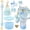 Blue, variant on 7PCS Cup Accessories Set for 40oz & 30oz Tumbler, Water Bottle Boot Handle Strap, Silicone Straw Cover, Daisy Pompom Charms, Cup Protection Kit for Travel & Daily Use