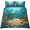 Fold Hem 55x60, variant on Lotusprint LLC 2D Print Ocean Turtle Coral Reef Personalized Quilt Bedding Set 55x60, Underwater Theme Design