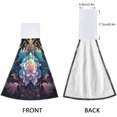 thumbnail image 4 of Coolnut Blue Mandala Kitchen Towels, 2PCS Super Soft Absorbent Hanging Hang Towels or Dishcloths, Bathroom Hand Towels 12x17Inches Wash cloth, 4 of 7