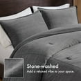 thumbnail image 2 of 3PCS Full/Queen Twill Washed Comforter Set, 2 of 9