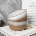 thumbnail image 4 of Stone Lain Vince 4 Piece Stoneware Bowl Set for Soups or Salads, Brown and White, 4 of 6