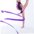 thumbnail image 4 of UPGRATOR 2Pcs Wooden Handle Dance Ribbons for Circus Skill and Rhythmic Gymnastics, 4 of 5