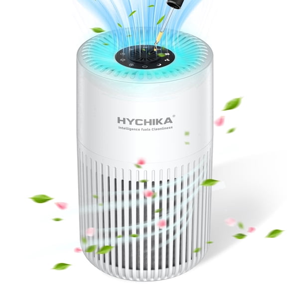 HYCHIKA HEPA Air Purifierfor Bedroom Home, True H13 Filter, 56 CFM CADR, 20dB Quiet Sleep Mode for Bedroom Office