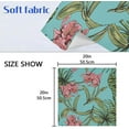 thumbnail image 5 of Coolnut Set of 1 Tropical Flowers Leavies Satin Napkin Square 20 Inches Table Napkins Soft Smooth Decorative Napkins for Wedding Banquet Party Decoration, 5 of 6