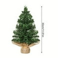 thumbnail image 2 of 6PCS Mini Christmas Pine Trees with Wooden Base, Christmas Tree Table Top Ornaments for Christmas Xmas Home Office Desk Decor Gifts (11.81 inch), 2 of 9