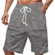 thumbnail image 4 of Mens Elástico de la Cintura Pantalones Cortos de Ocio de Color Sólido de Punto de la Moda, Poliéster Versátil para la Primavera Verano Al Aire Libre Y el Uso Casual Diario, 4 of 9