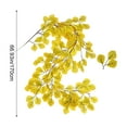 thumbnail image 3 of Btomtd 170cm Artificial Maple Leaf Vines Rattan Garland Halloween Thanksgiving Field Decor Home with Faux Leaves, Yellow, 3 of 7