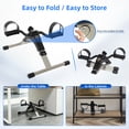 thumbnail image 6 of Vowella Mini Exercise Bike, Folding Foot Pedal Exerciser Under Desk Bicycle for Arm and Leg Exerciser, 6 of 9