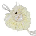 thumbnail image 1 of Wedding Ring Pillow, 7.9 Inch Foam Roses Heart Shaped Hanging Wedding Ring Pillow Box With Ribbon, Pearls And Rhinestones Ring Pillow Ring Cushion For, 1 of 1