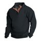 thumbnail image 1 of Spring And Autumn Men's Standing Collar Sweatshirt Is Outdoor Casual Sweaters Tops 3XL, 1 of 3