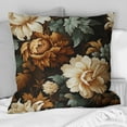 thumbnail image 2 of Designart "Elegance In Rustic Brocade IV" Floral Printed Throw Pillow, 2 of 5