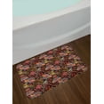 thumbnail image 2 of Jacobean Bath Mat, Vintage Jumble in Warm Tones Floral Motifs Garden Art, Plush Bathroom Decor Mat with Non Slip Backing, 29.5" X 17.5", Dark Brown Multicolor, by Ambesonne, 2 of 2