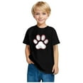 thumbnail image 2 of Short Sleeve Shirts for Kids Girl Boy Fall Summer Crew Neck Baseball Print Sport Gym Casual Running Cute Basic Tops Shirt Blouses Child 2026 Clothes 9 Years, 2 of 5