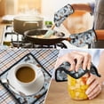 thumbnail image 4 of Cute Dachshund and Dog Footprint Kitchen Oven Mitt and Pot Holder Sets 2 Pcs for Baking, Cooking and Grilling, Heat Resistant Up To 392 °F, 4 of 7