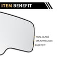 thumbnail image 3 of Reemplazo de vidrio de espejo 1 pieza Unique Bargains para Chevrolet Silverado 1500 2500 3500 2003-2006 lado izquierdo con placa de respaldo blanca, 3 of 6