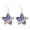 A, variant on Krdevn Red White Blue Pave Dangle Earrings Patriotic USA Independence Day Hook Drop Earrings Holiday Party Women Decor Ear Jewelry