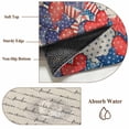 thumbnail image 6 of Area Rug for Living Room, 4th of July Non-Slip Indoor Large Carpet for Bedroom/Dining Room, Independence Day Farmhouse Stars Red Blue Washable Low-Profile Rectangle Floor Runner Rugs - 5 x 8 Ft, 6 of 8