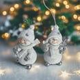 thumbnail image 2 of Snowman Christmas Decorative Statues, Ideal for Outdoor Patio Lawn & Indoor Holiday Home Decoration, for Parents and Friends, 2 of 2