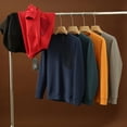 thumbnail image 5 of Suéter deportivo y de ocio de algodón para exteriores de otoño para hombre, con cuello redondo, pegamento prensado y sudadera con capucha con bolsillo en contraste, 5 of 5