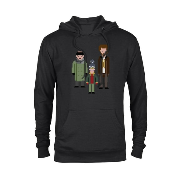 Home Alone Kevin and the Wet Bandits Cross-Stitch Pattern - Pullover Hoodie for Adults - Customized-Black