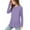 Purple, variant on Otqutp Soft Polyester Girls Long Sleeve Tunic T-Shirt - Side Slit Casual Top for 3-12 Years, Comfort Fit Spring/Autumn Kids Wear