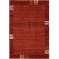 thumbnail image 1 of Unique Loom Tapis de Transition Contemporain de la Collection Del Mar, 2' 2" x 3', Rouge Rouille/terre Cuite, 1 of 10
