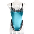 thumbnail image 3 of Lencería de mujer Sexy Hollow Lace Jumpsuit Erotic Nightwear Body, L, Azul Verde Noticed XX000113-11, 3 of 7