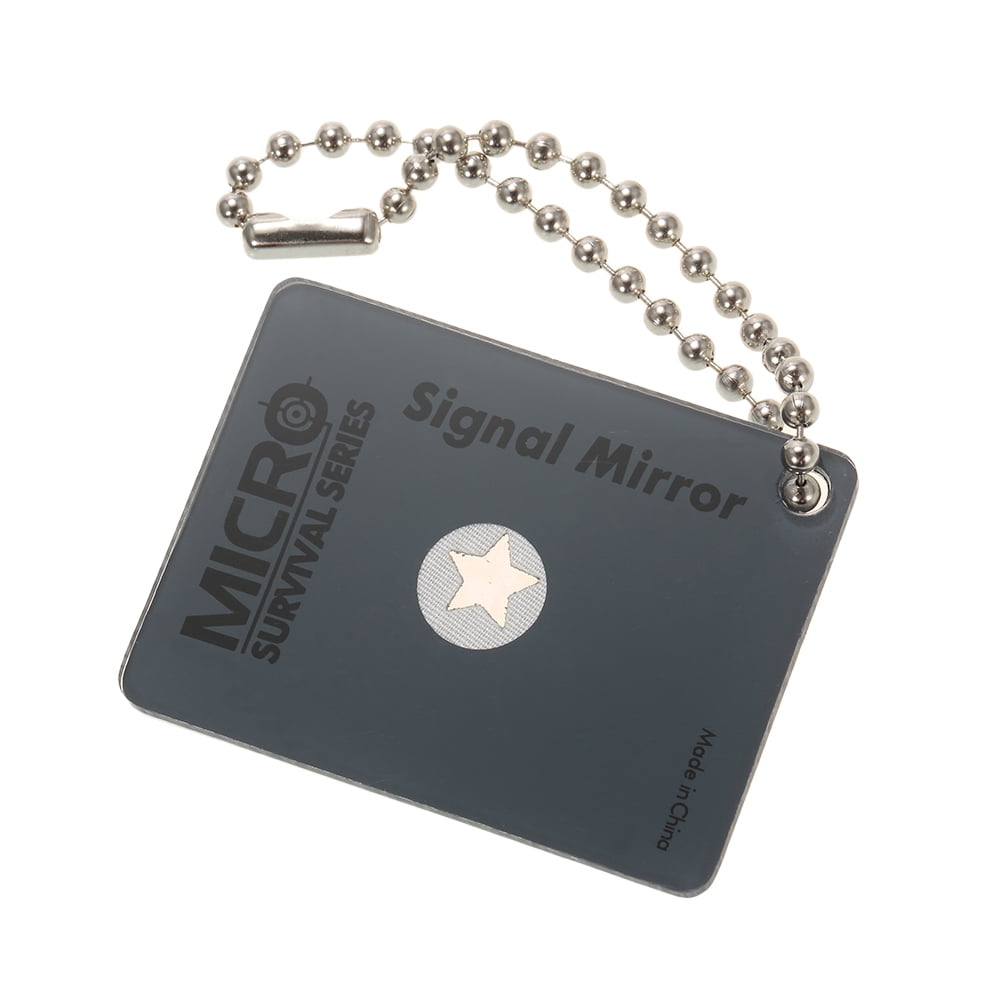 Outdoor Signal Mirror Lightweight Survival Emergency Rescue Signaling Devic.dr