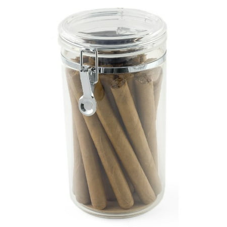 Acrylic Cigar Jar Humidor 25 Capacity