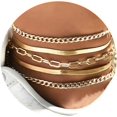 thumbnail image 1 of LAICAIW Gold Bracelets for Women Chunky Chain Bracelets for Girls Stackable Bangle Bracelets Paperclip Link Bracelets Gifts for Birthday Valentines Day, 1 of 7