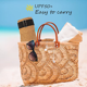 thumbnail image 5 of Los sombreros de paja para mujer, los sombreros de sol para mujer, los sombreros de playa para mujer, los sombreros de sol para mujer, los sombreros de paja para mujer están hechos de rafia natural Zhivalor  CPB-DE-WX342-4, 5 of 5