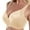 Beige, variant on Women's Lace Thin Steel Ring to Close Pair of Milk Bra Women Bras Push Up Bralettes Full Coverage T-Shirt Bra, Size 105