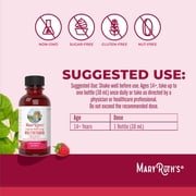 MaryRuths Liquid Morning Multivitamin Raspberry Adults and Kids, General Health and Wellness, Immune Support, Overall Health, Vegan, 8-Pack 1 oz