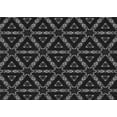 thumbnail image 1 of Ahgly Company Indoor Rectangle Patterned Night Black Area Rugs, 4' x 6', 1 of 6