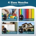 thumbnail image 6 of Paint Sprayer 1000W High Power Electric Spray Paint Gun with Adjustable Spray Width Knob,1400ML Container,4 Nozzles & 3 Patterns,Easy to Clean for Furniture Cabinets House Painting Blue, 6 of 13