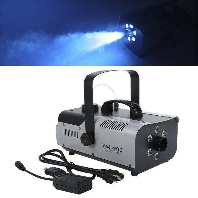 TCMT 900W 6 LED Fog Machine RGB 3IN1 Fogger Smoke Maker with Wireless