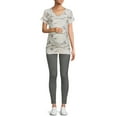 thumbnail image 5 of Time and True Women's Maternity Short Sleeve V-Neck T-Shirt, 5 of 6