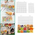 thumbnail image 1 of 15 Compartment Snack Box With Lid Stackable Fruit And Vegetable Container With 15 Small Compartments For Travel Snacks Candy Spices, 1 of 4